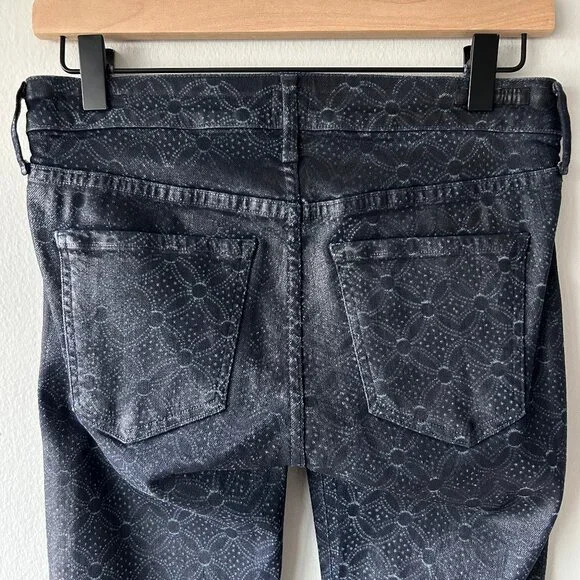 Citizens of Humanity Racer Skinny Jeans Shiny Coated Jacquard Womens Sz 27 - Picture 6 of 10